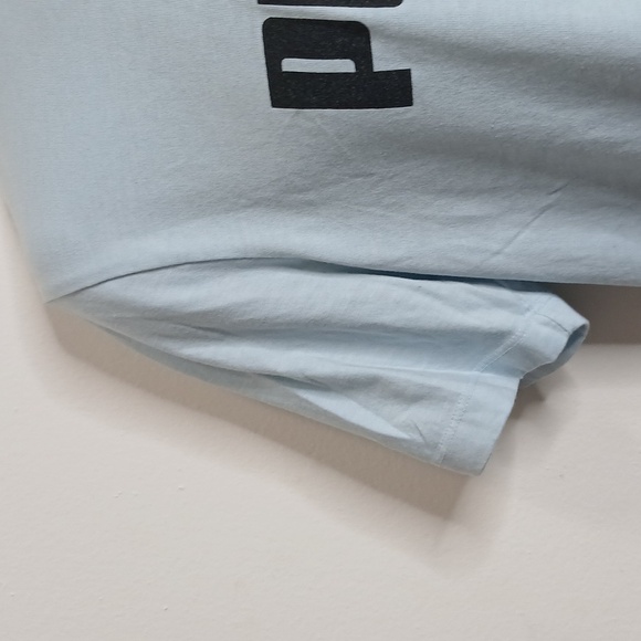 PUMA mens baby blue logo tee shirt size medium - Picture 3 of 11